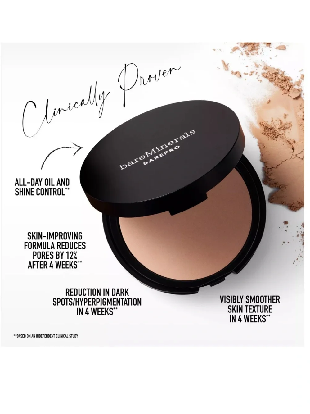 Bareminerals BAREPRO 24HR Skin Perfecting Matte Powder Foundation + pink blush 💞